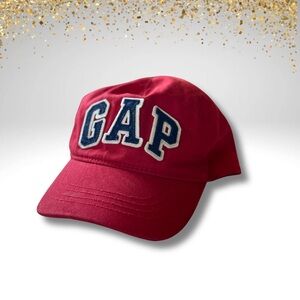 VTG GAP Red Varsity Logo Dad Cap • Y2k/90s Classic • Embroidered, Adjustable